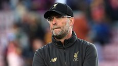 Trenér Liverpoolu Jürgen Klopp p�ed utkáním Ligy mistr� s Barcelonou.