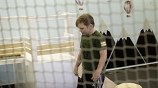 Desetiletý Josef Zeman, který se také lé�il v popáleninovém centru vinohradské...
