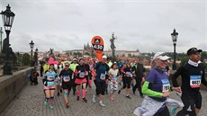 Momentka z Praského maratonu.
