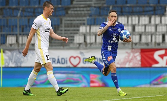 Olomouck Milan Lalkovi slav svj gl v utkn proti Zlnu.