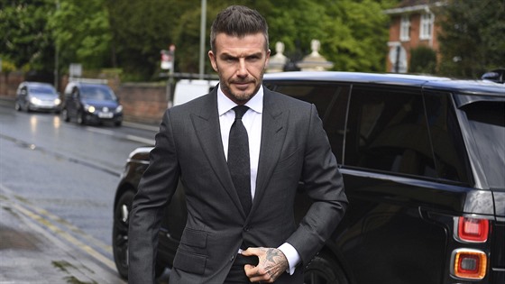 David Beckham míří k soudu (Londýn, 9. května 2019)