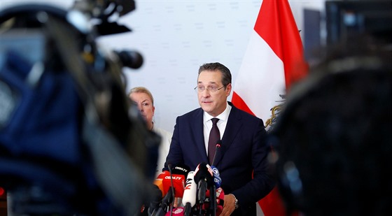 Odstupující vicekanclé Heinz-Christian Strache z FPÖ (18. kvtna 2019)