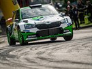 Rallye eský Krumlov ovládl Jan Kopecký navigovaný Pavlem Dreslerem ve vozu...