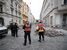 Z pokozenho potrub v Charkovsk ulici v Praze 10 unikl plyn. Hasii museli...