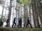 Pedseda vlády eské republiky Andrej Babi si ve stedu prohlédl lokality lesa...