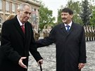 eský prezident Milo Zeman navtívil v Budapeti maarského prezidenta Jánose...