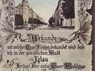Nvtvnk Jihlavy na pohlednici z roku 1898 posl do Vdn potvrzen o vypit...