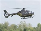 Stroj EC-135 na vrtulníkovém leteckém dni Helicopter Show, který se konal 18....
