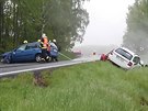 Nehoda za Plzn omezila provoz na esk Budjovice