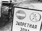 Kontrola vozidel po havárii v Černobylu