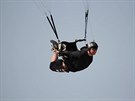 Mark Rahbani pi závodech canopy piloting (swooping)