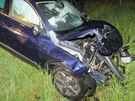 Mu a ena ve Volkswagenu Tiguan vyvázli z nehody u Kamenného Újezdu s lehkými...