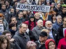 Lidé se seli i v Ostrav, aby protestovali proti ministryni spravedlnosti...