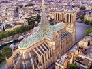 Katedrála Notre-Dame by mohla mít zahradu pod skleněnou střechou