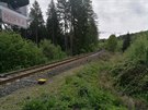 Vlak tlail auto destky metr od pejezdu.