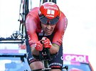 Nizozemský cyklista Tom Dumoulin bhem úvodní asovky na Giru