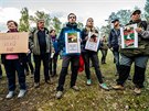Chovatel ve Vernovicch na Broumovsku protestovali proti nekontrolovanmu...