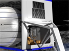 Detail pistávacího modulu Blue Moon s ukázkou uloení palivových lánk, které...