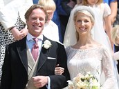 Thomas Kingston a lady Gabriella Windsorová se vzali ve Windsoru 18. května...