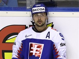 Slovensk hokejista Tom Tatar po porce s Kanadou