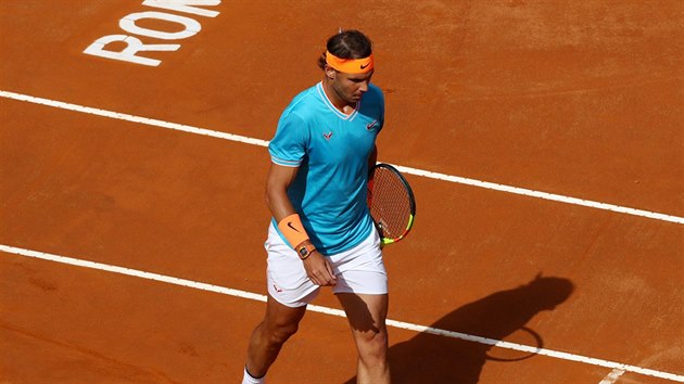 panl Rafael Nadal bhem finle turnaje v m proti Novaku Djokoviovi.
