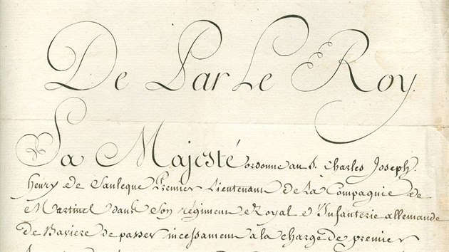 Baron Maxmilin Sanleque zanechal v Praze bednu s psemnostmi vetn dopisupsanho francouzskm krlem Ludvkem XVI. (na snmku), kter byl revolucioni popraven v roce 1793 na gilotin.