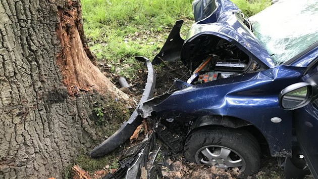 Řidič na silnici mezi obcemi Nákří a Strachovice narazil do stromu. Byl na místě mrtvý.