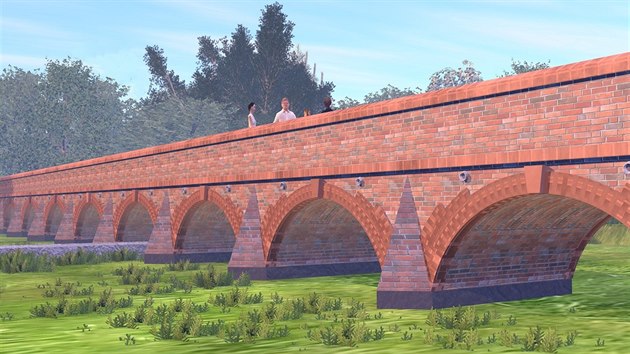 Historick cihlov most u Mikulova dostane zpt svou podobu ze 17. stolet. Opravy potrvaj zhruba rok.