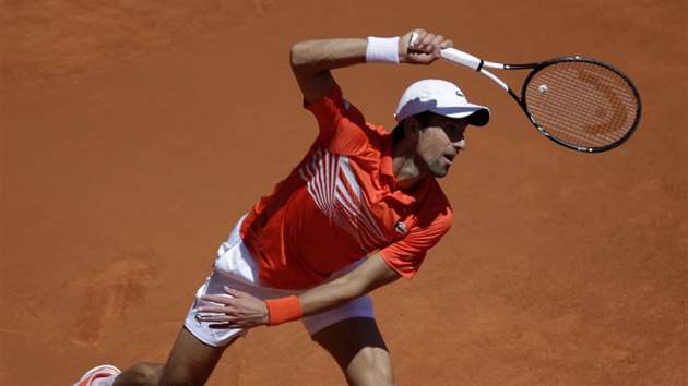 Novak Djokovi na turnaji v Madridu.