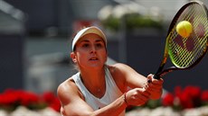 Belinda Bencicová v semifinále turnaje v Madridu.