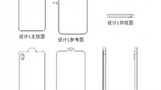 Patent Xiaomi – výřez displeje mimo telefon