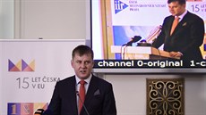 Ministr zahranií Tomá Petíek vystoupil 16. kvtna 2019 v ernínském paláci...