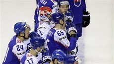 ZKLAMÁNÍ. Sloventí hokejisté prohráli utkání na mistrovství svta.