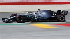 Valtteri Bottas ze stáje Mercedes ve Velké cen panlska.