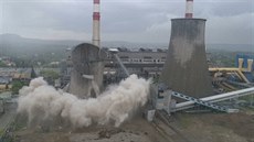 Na jihu Polska probhla demolice uhelné elektrárny