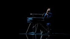 Duncan Laurence z Nizozemska ve druhém semifinále Eurovize v izraelském Tel...