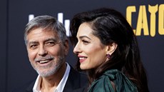 George Clooney a jeho manelka Amal (Los Angeles, 7. kvtna 2019)