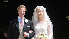 Thomas Kingston a lady Gabriella Windsorová se vzali ve Windsoru 18. kvtna...
