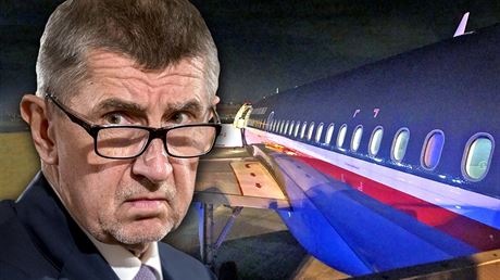 Na palub letadla, kterým se premiér Andrej Babi vracel z neformální veee...