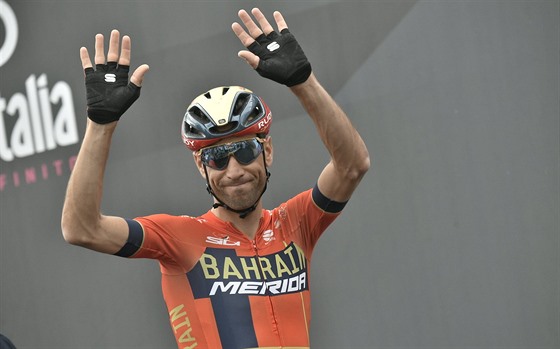 Vincenzo Nibali na startu 15. etapy.