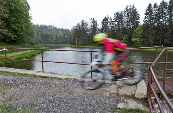 Momentka z bikerského závodu Jihlavská 24mtb