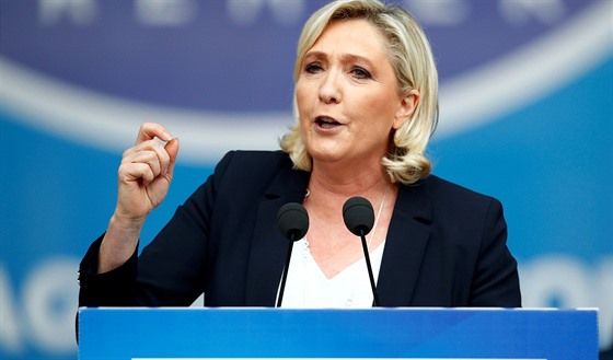 Pedsedkyn francouzské strany Národní sdruení Marine Le Penová (23. kvtna...