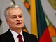 Nov litevsk prezident Gitanas Nausda na tiskov konferenci ve Vilniusu...