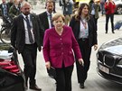 Nmecká kancléka Angela Merkelová ped setkáním Evropské lidové strany ped...