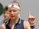 Nizozemská tenistka Kiki Bertensová bhem prvního kola Roland Garros