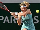 eská tenistka Marie Bouzková pi debutu v 1. kole Roland Garros.