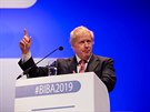 Bývalý britský ministr zahranií Boris Johnson na konferenci v Manchesteru....