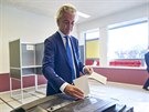 Geert Wilders odvolil v nizozemském Haagu. (23. kvtna 2019)