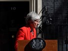 Britská premiérka Theresa Mayová oznamuje svoji rezignaci. (24. kvtna 2019)