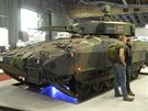 Pásový obrnnec Puma na veletrhu obranných technologií IDET v Brn